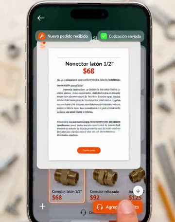 El asistente para ferreterías contestando